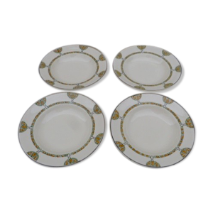 Lot de 4 assiettes à