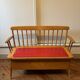 Banc coffre enfant bois 1950 vintage
