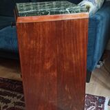 Art Deco style bedside table in marble