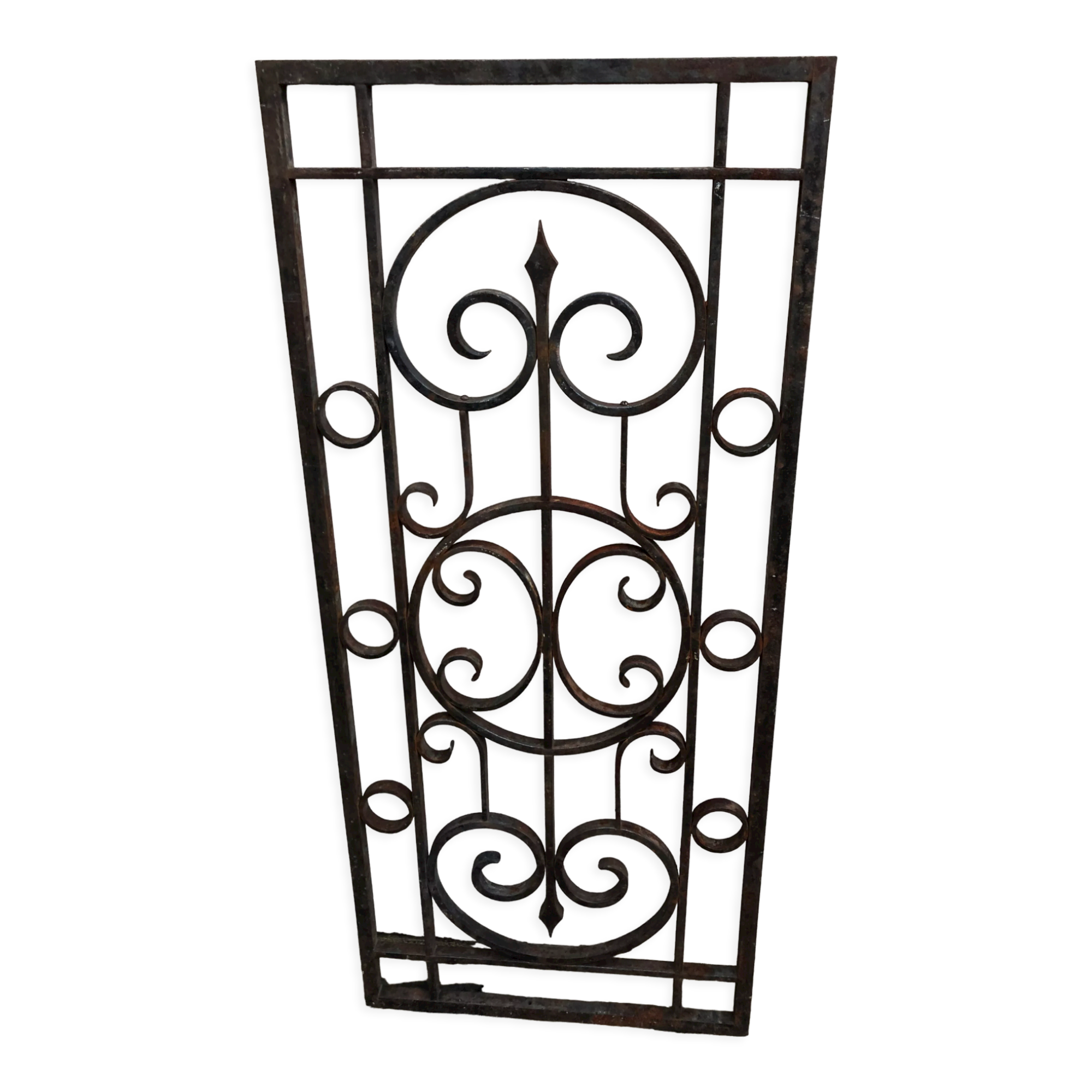 Wrought iron door grille