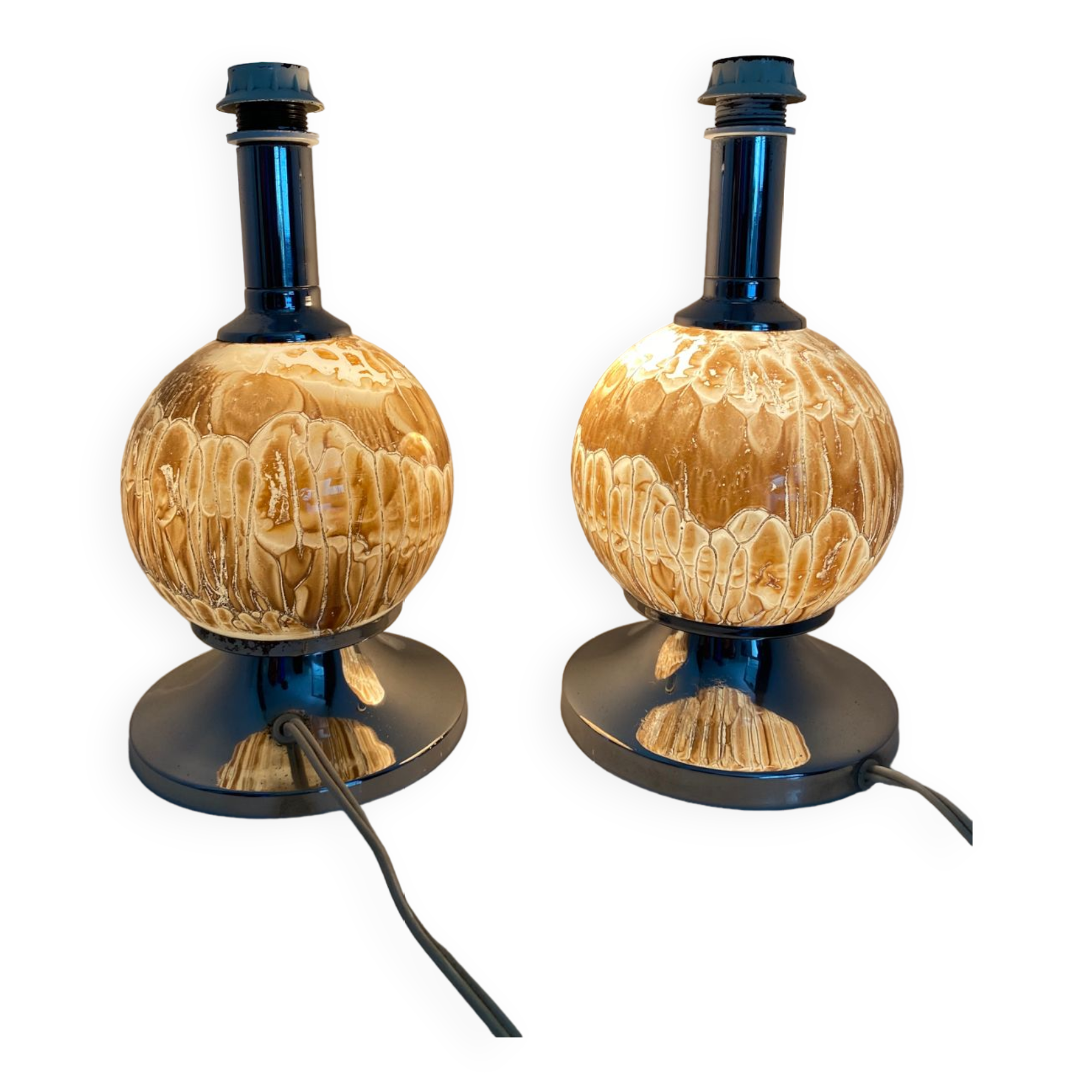 Vintage bedside lamps