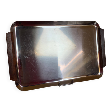 Plateau, plat en métal et bois style scandinave