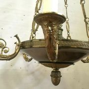 Empire style bronze chandelier Light fixture Palmette chandelier