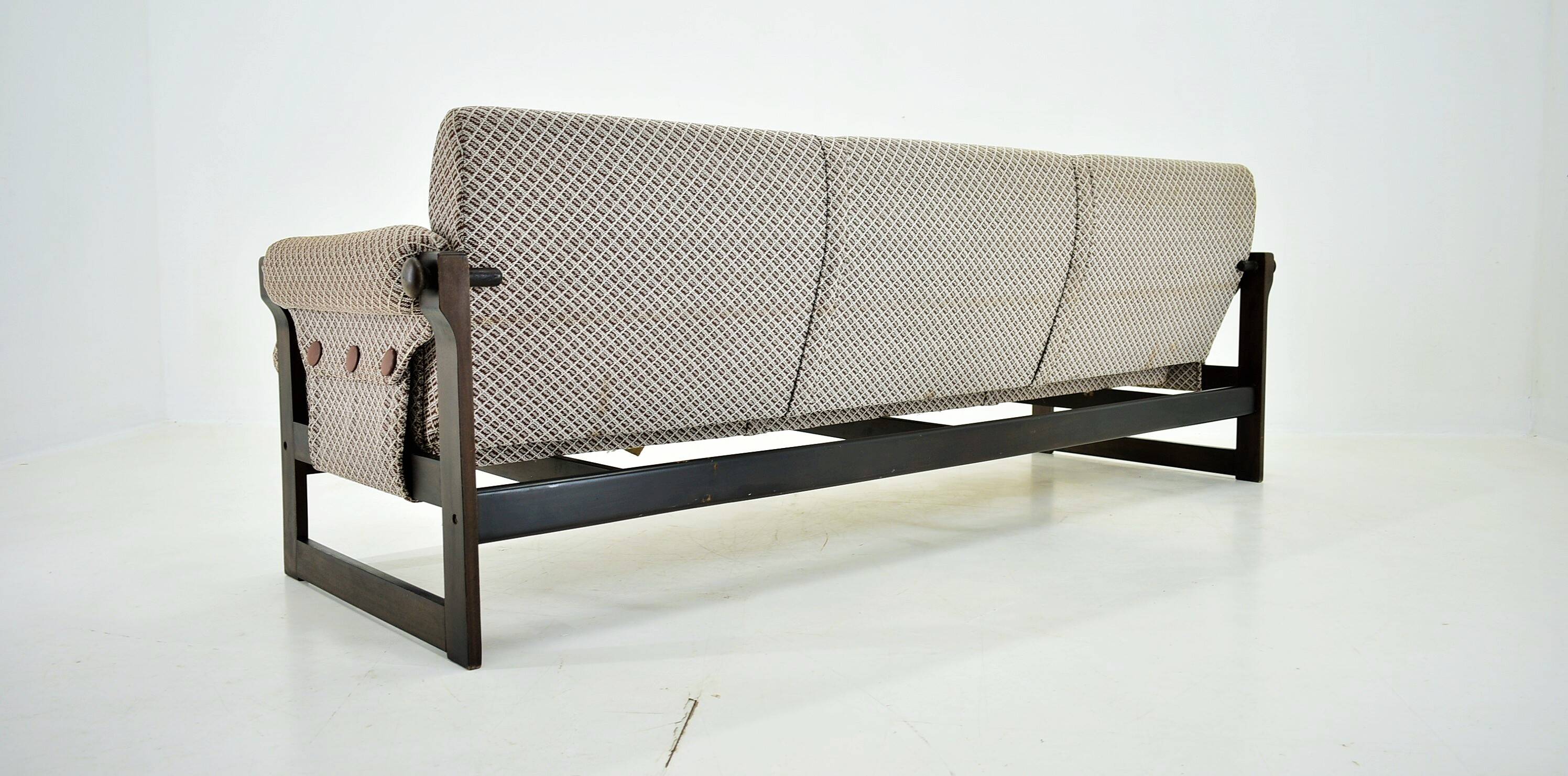 Midcentury Adjustable Sofa, Czechoslovakia,  1970s