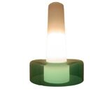 Opaline and glass chandelier