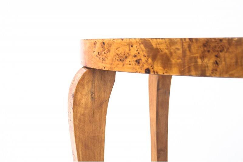 Art Deco table, Poland, 1930s. After renovation.