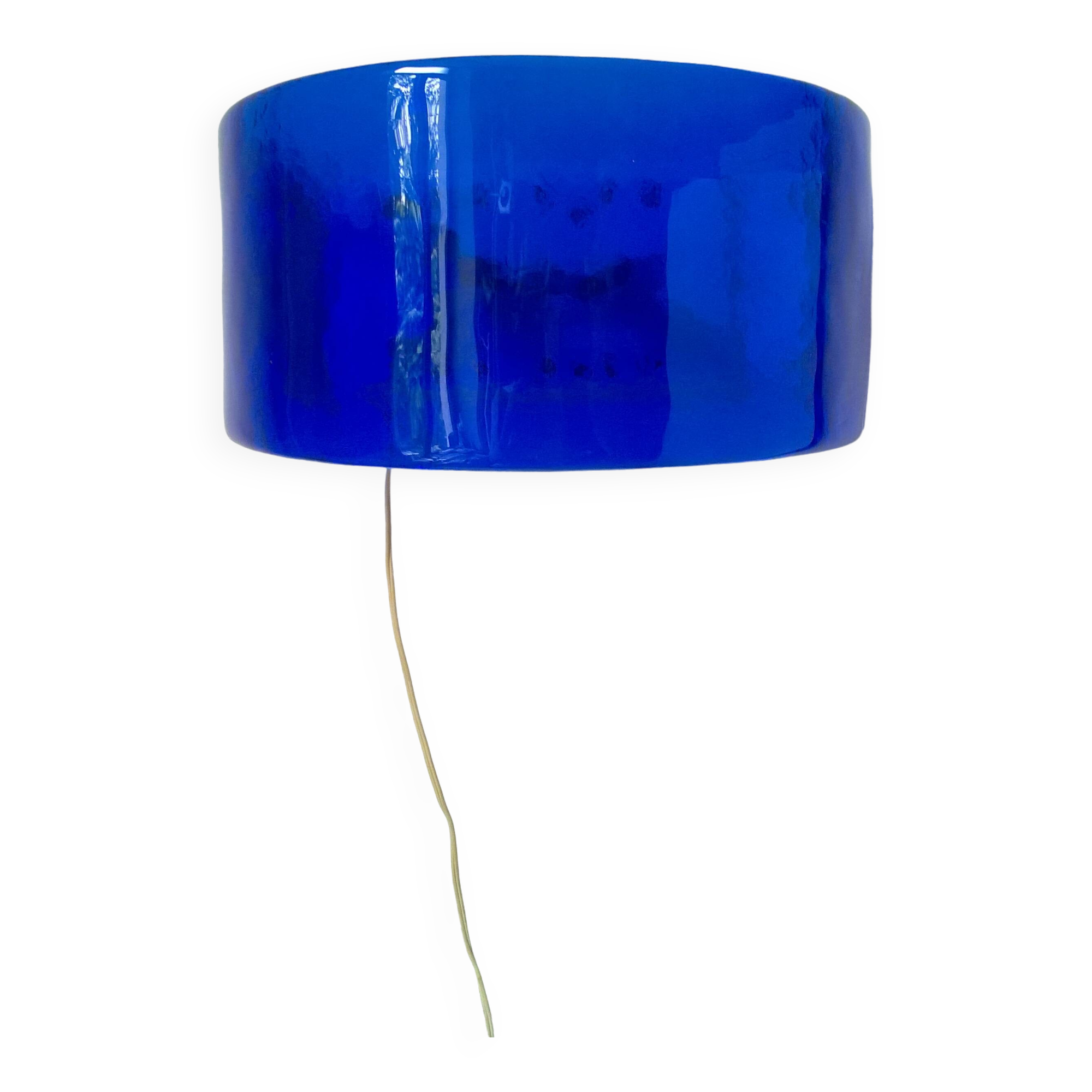 Vintage blue glass wall lights (Murano style)