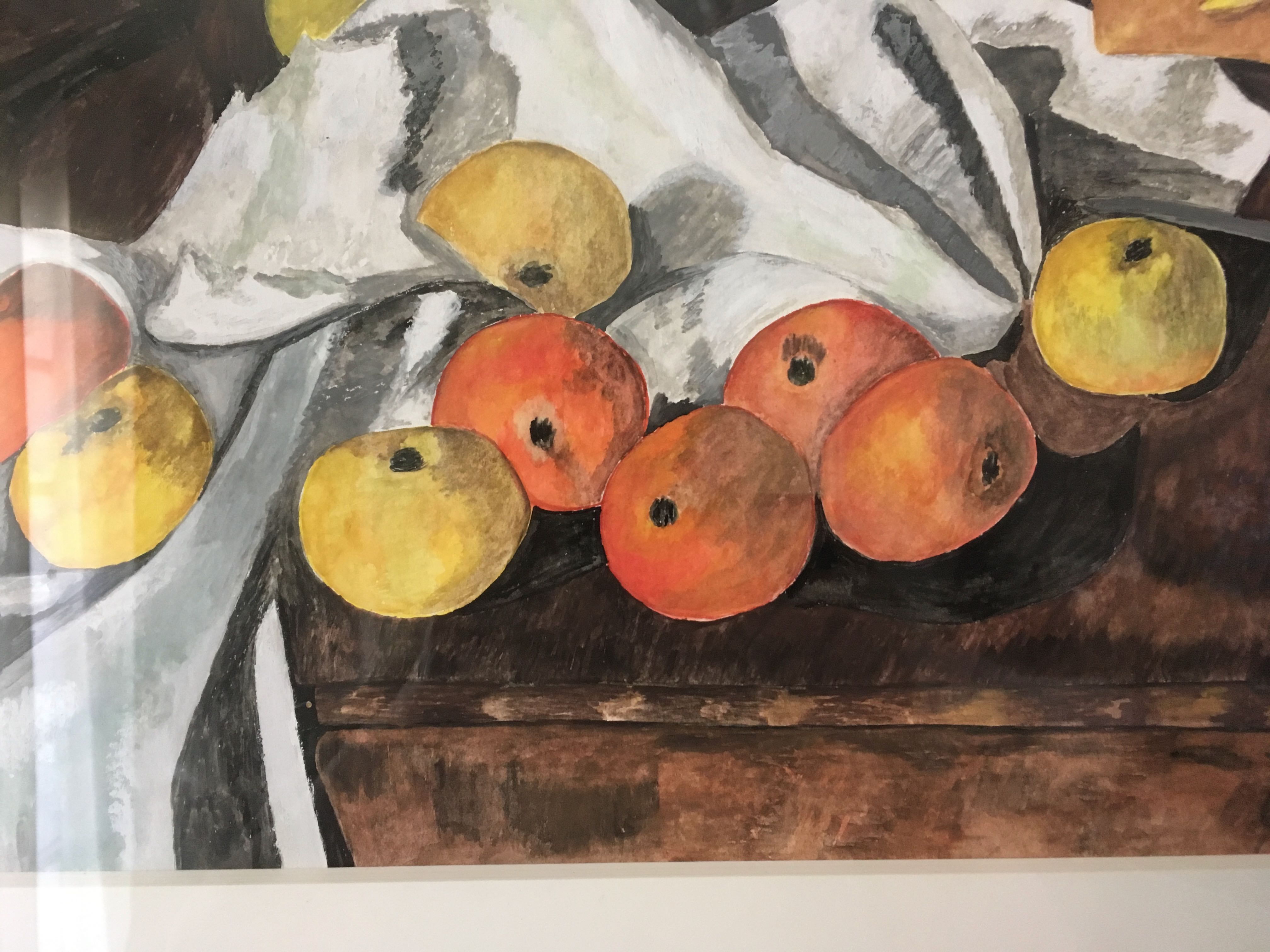 Modernist watercolor painting 1970
