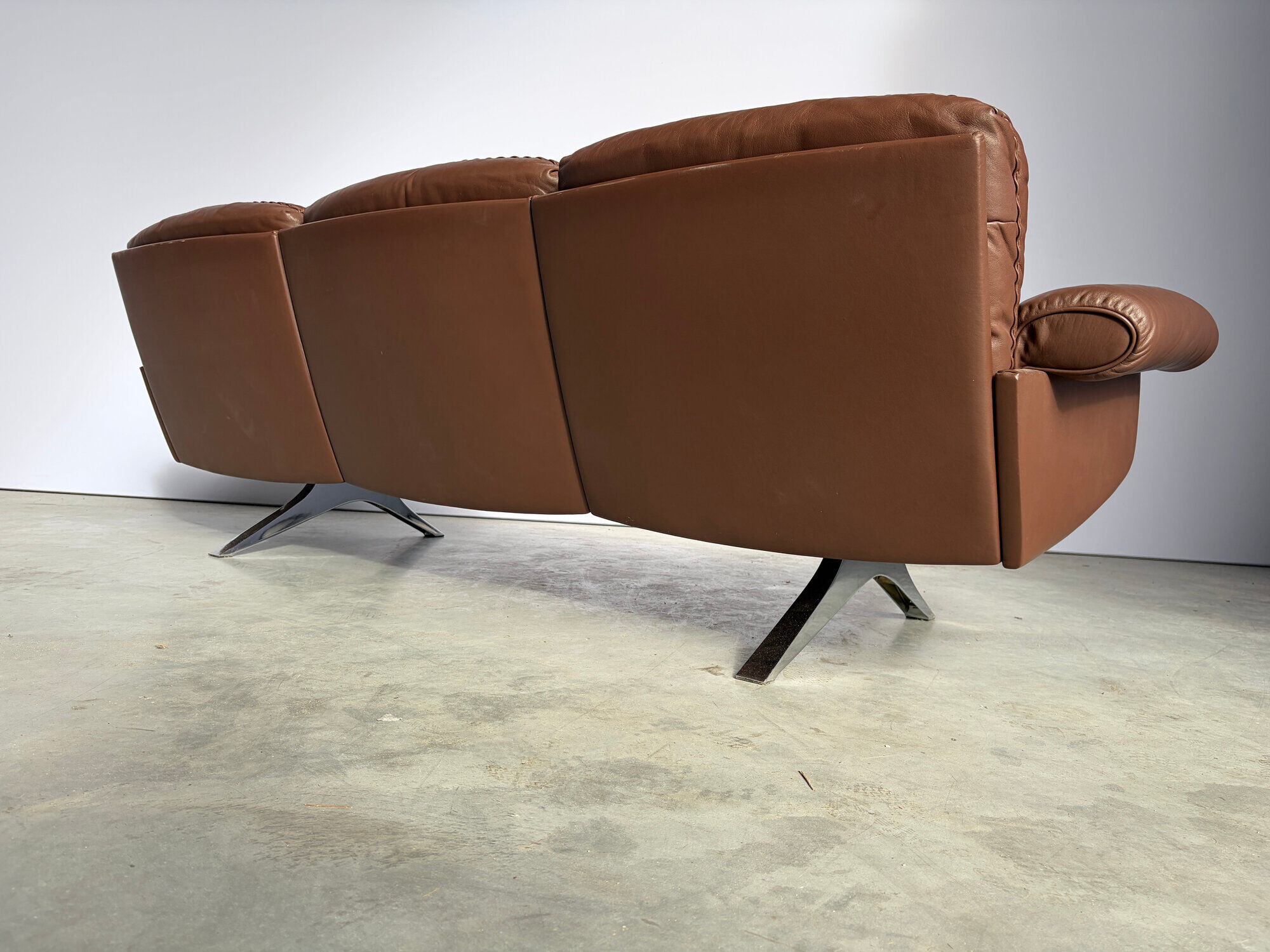 De Sede DS31 sofa in brown leather, 1970s