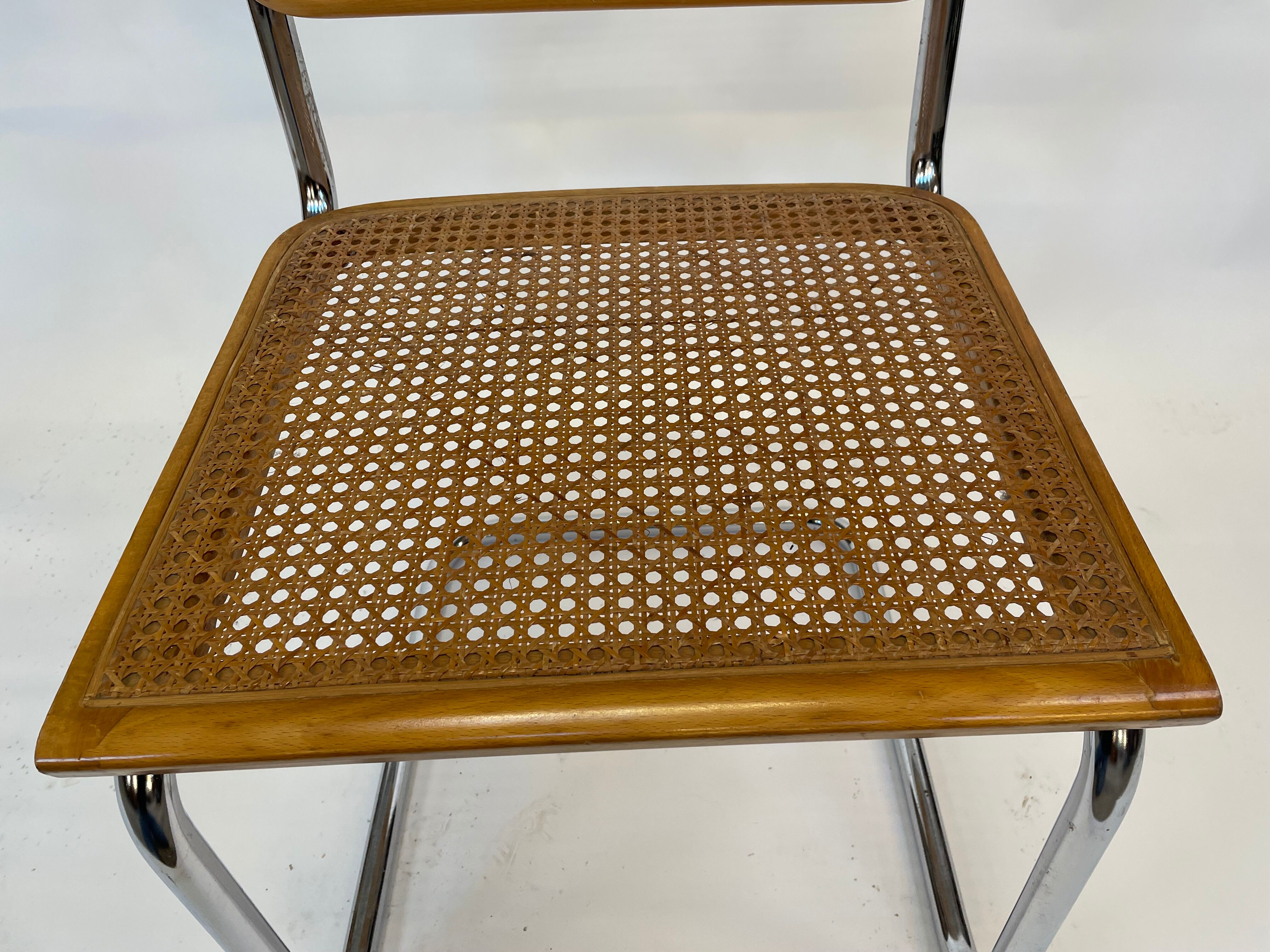 Cesca design chair b32 model in chrome