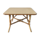 Coffee table in rattan and bamboo 60s