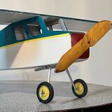 Avion en bois, jouet vintage, années 70