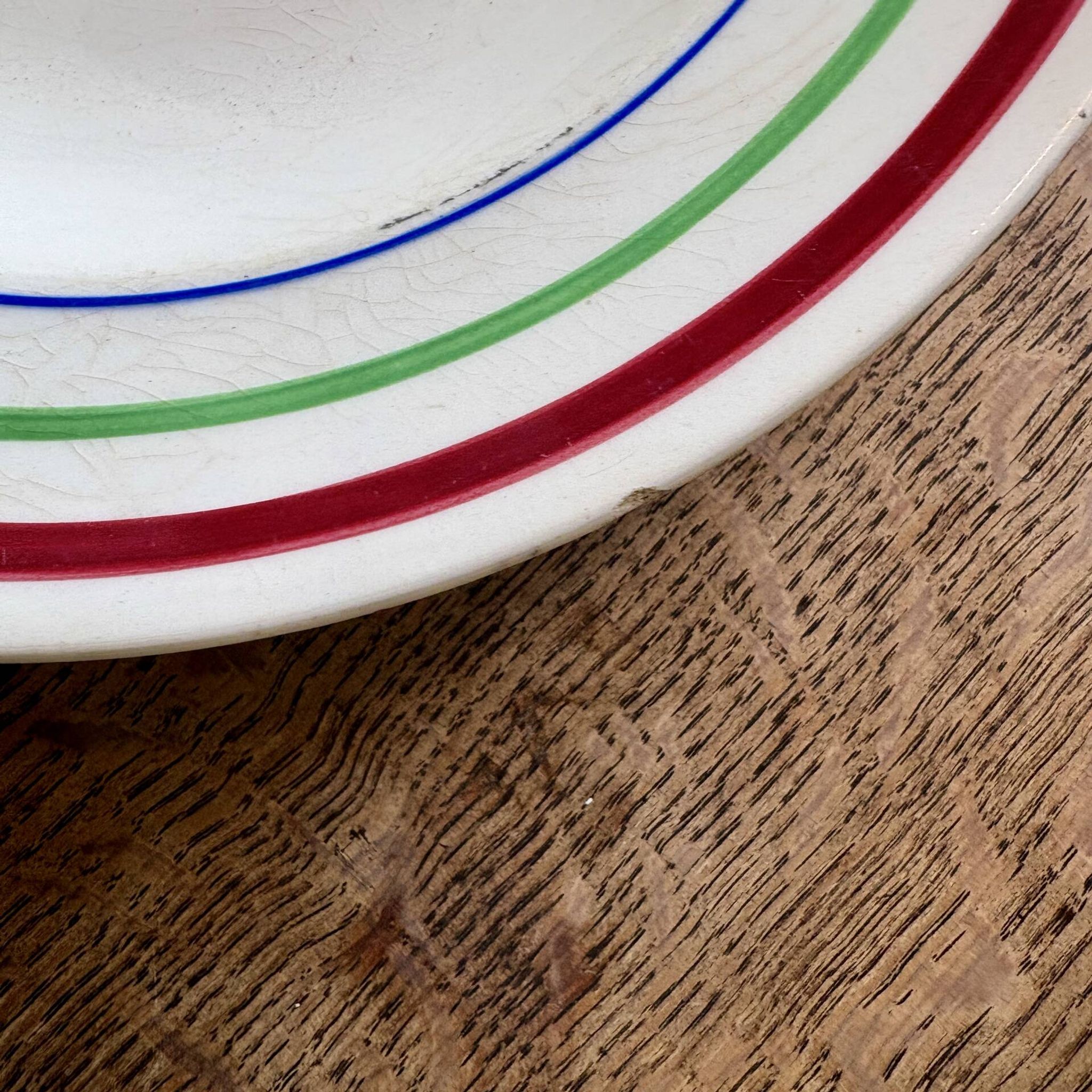 Lot de 6 assiettes creuses vintage, modèles Gildas