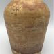 Vintage accolay ceramic vase, brutalist art, signed hubert guy