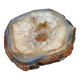Vide-poche en tranche d'agate cristal bleu vintage cendrier 1960