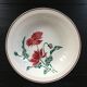 Large hollow dish with poppy decoration