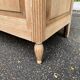 Art Deco buffet renovated in solid oak and breccia marble from the 1930s.