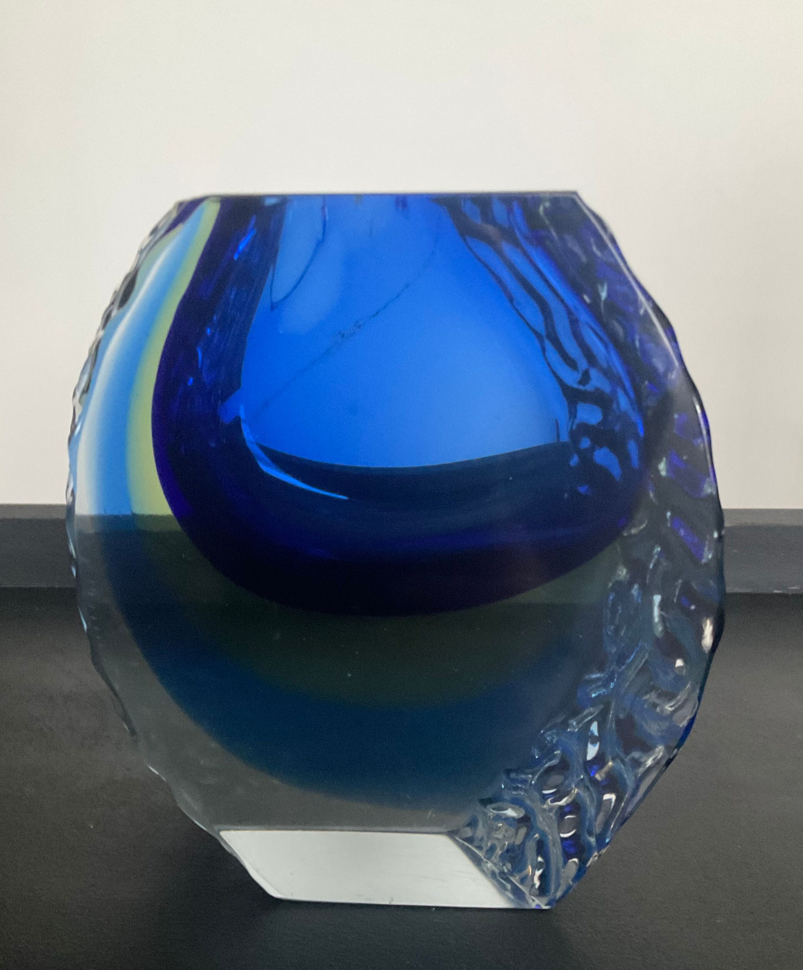 Duo Murano vase and ashtray by Alessandro Mandruzzato 60s