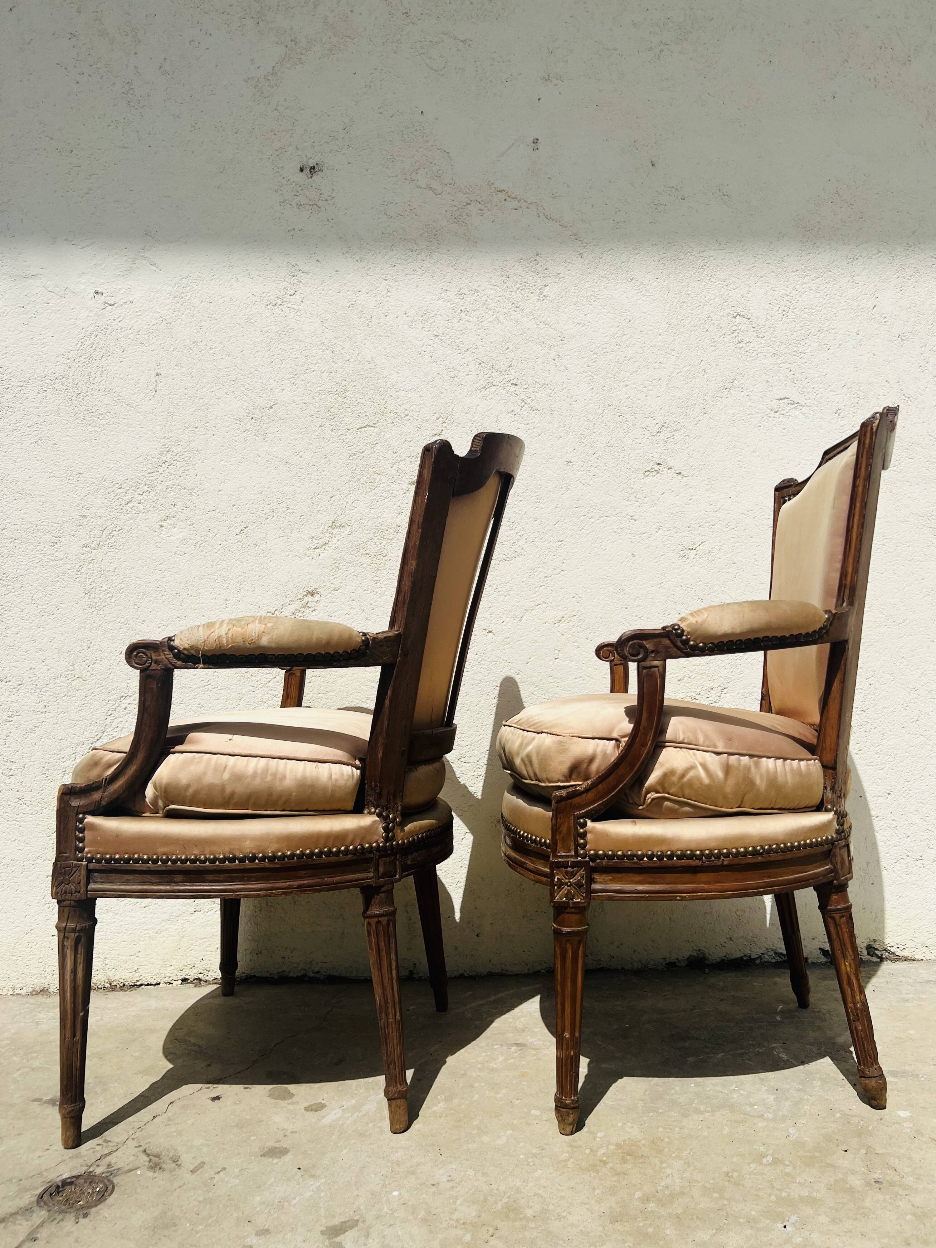 Pair of armchairs 18th