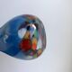 Colorful blue Murano blown glass vase 60s-70s