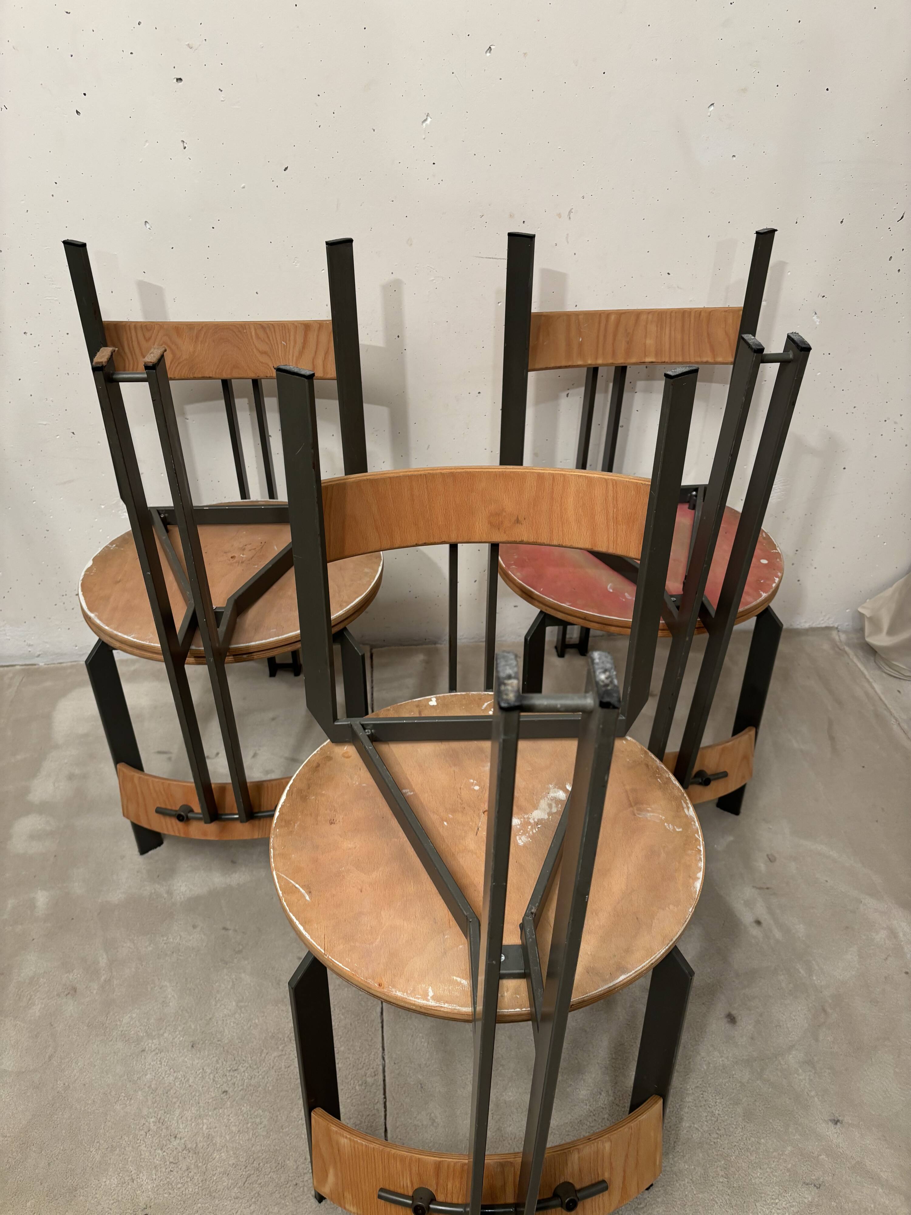 Martin Hasksteen, 6 Zeta chairs, Harvink 1980 Holland