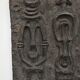 Sculptural anthropomorphic bas-relief by Venija Vučinić in plaster.