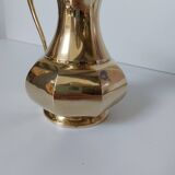 Brass octagonal pitcher vase