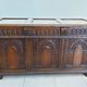 Very large antique medieval style chest * Solid wood