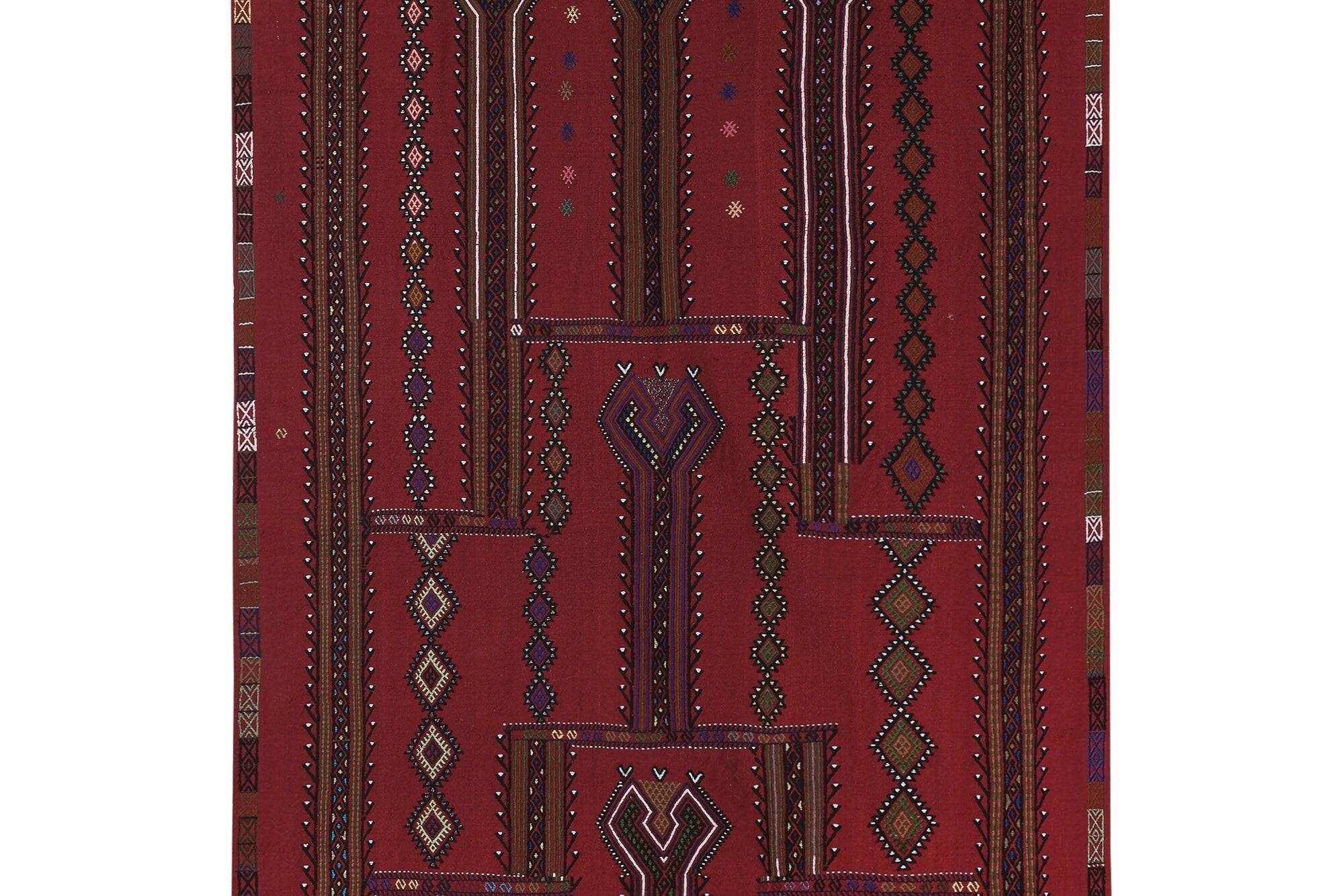 Vintage Turkish kilim, handwoven, 151x235 cm.
