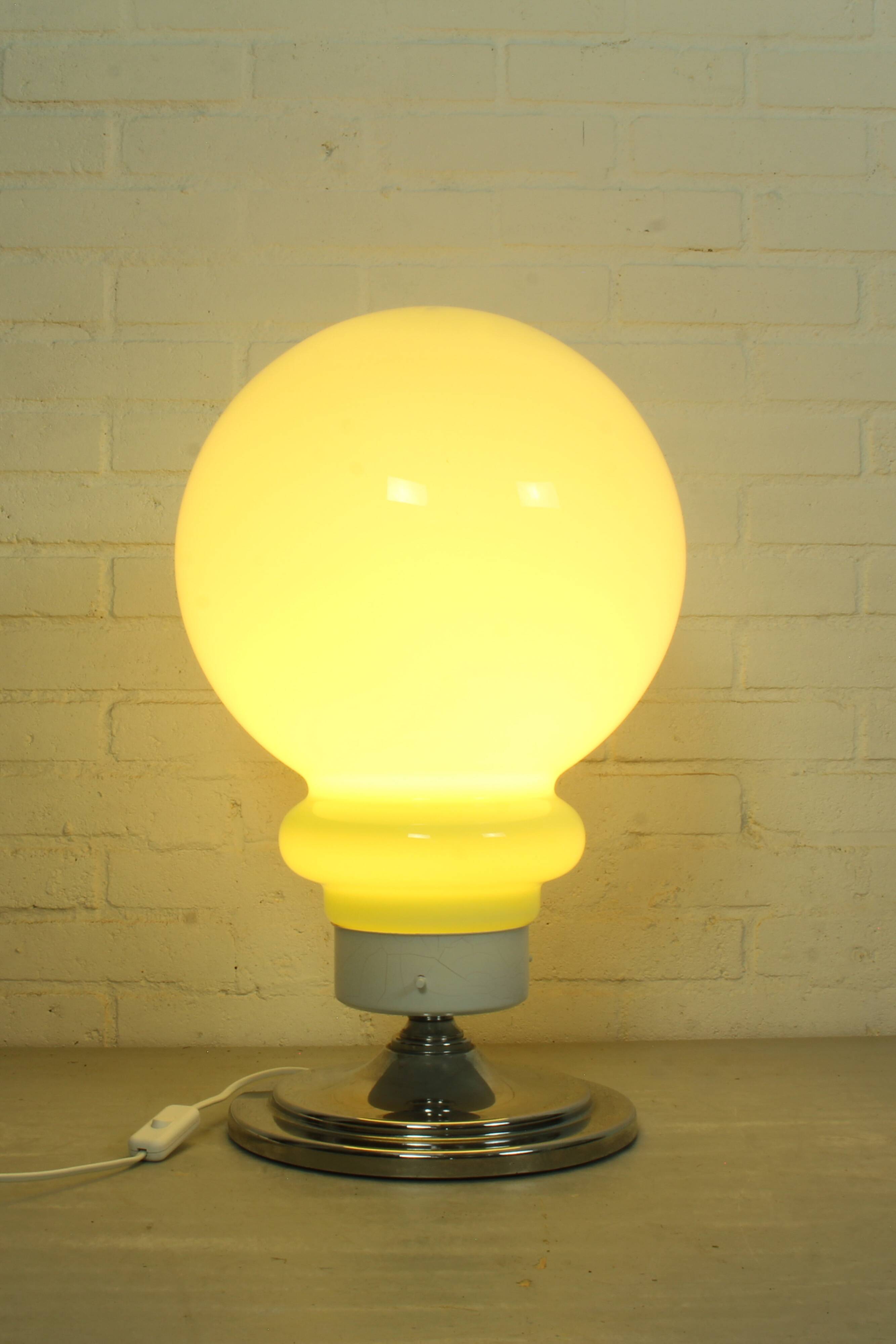 Large Italian Space Age Murano Style Glass Table Lamp (57 cm)