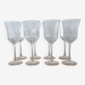 Set of 8 vintage Luminarc glasses