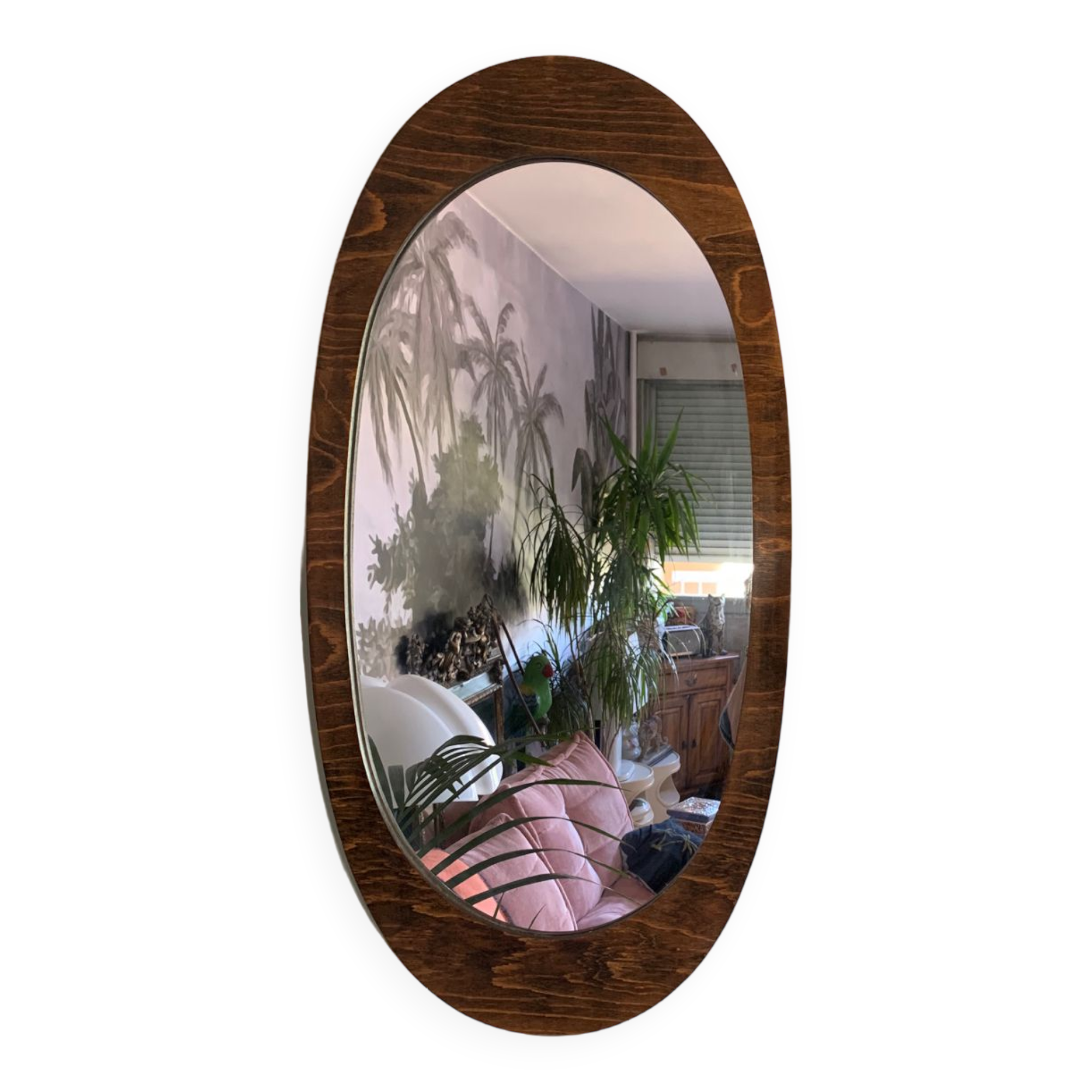 60s mirror in Italian wood