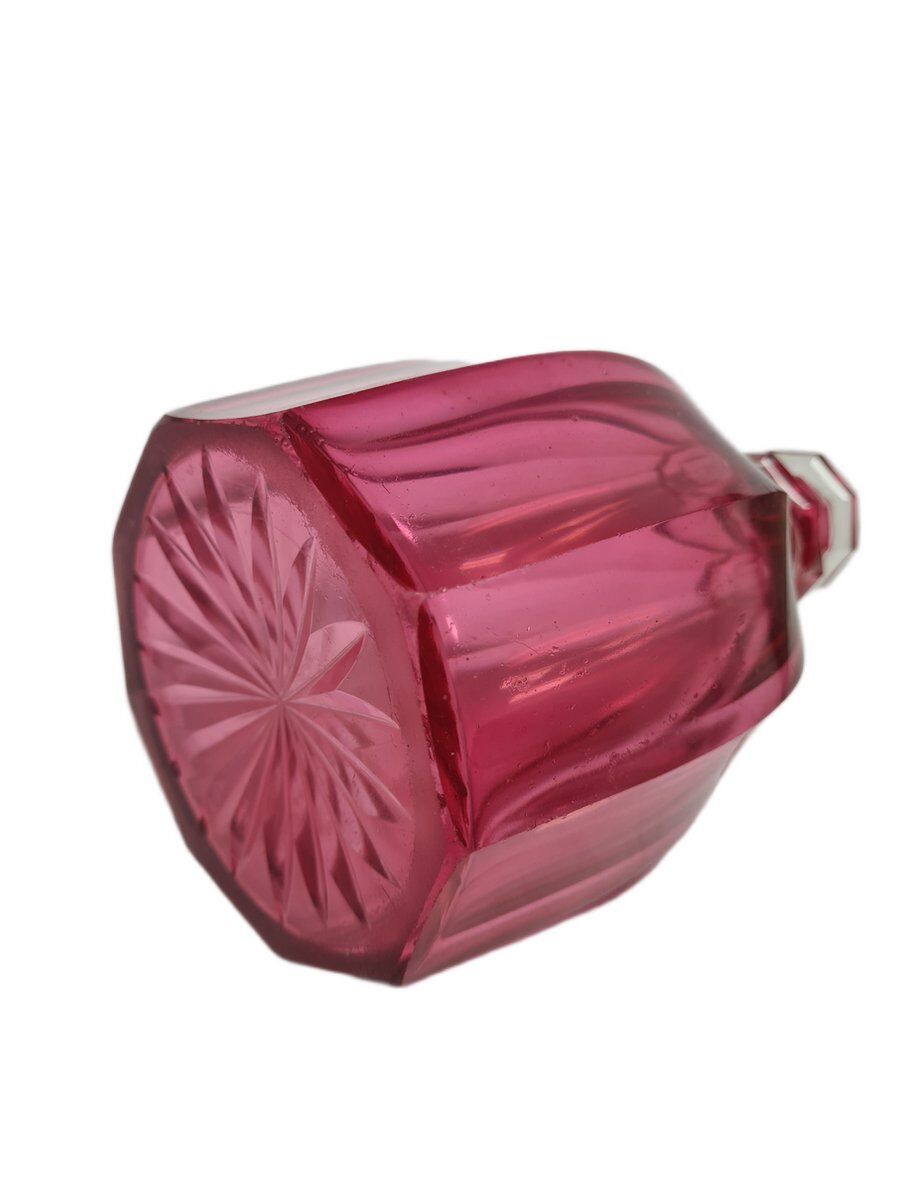 Biedermeier Rubin carafe, former Austro-Hungarian Empire, 1890s