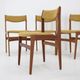 1960s set of four teak dining chairs,denmark