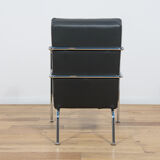 Swedish Leather Sofa and Armchair by Gunilla Allard for Lammhults, 1990s, Set of 2