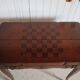 Secretary with mechanism - 4 secret drawers - lock - marquetry chessboard - 1950