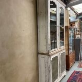 Large oak dresser with white patina