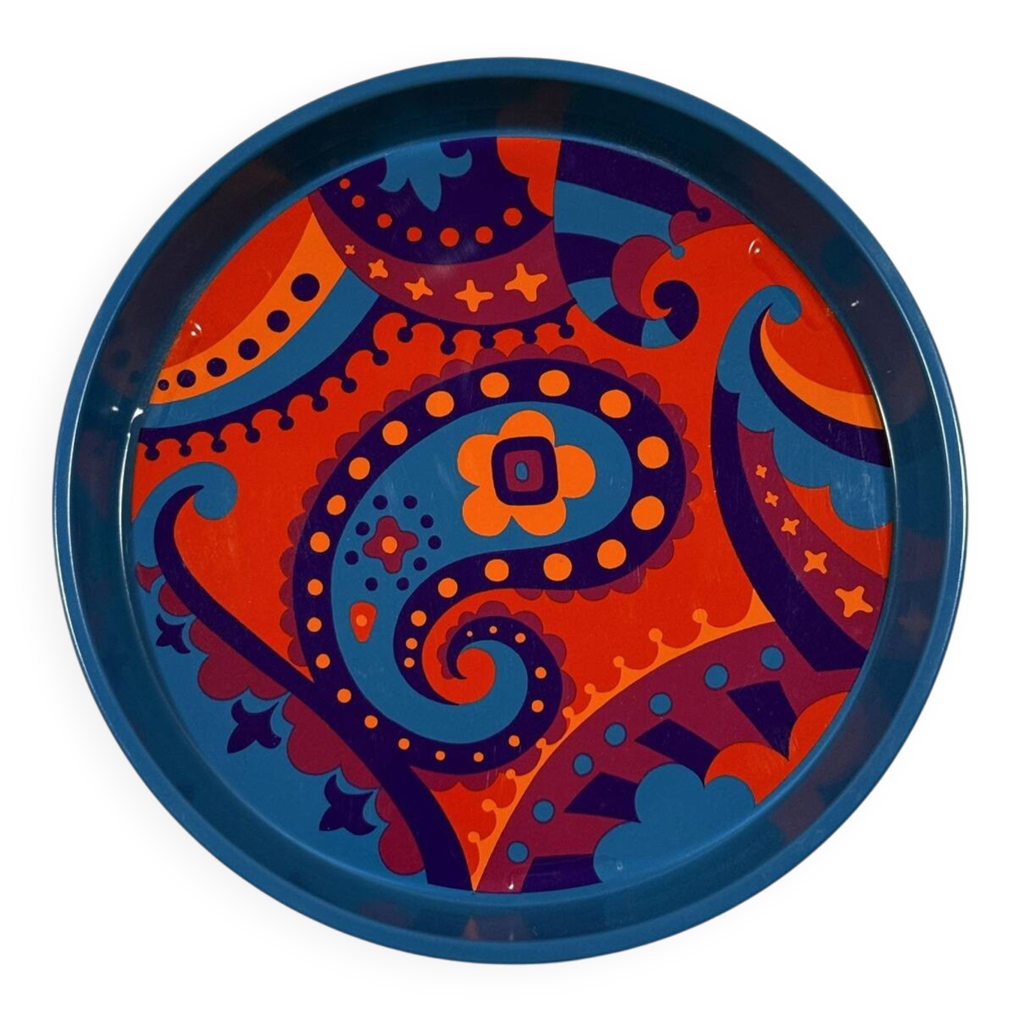 Vintage Flowerpower tin tray 1970’s