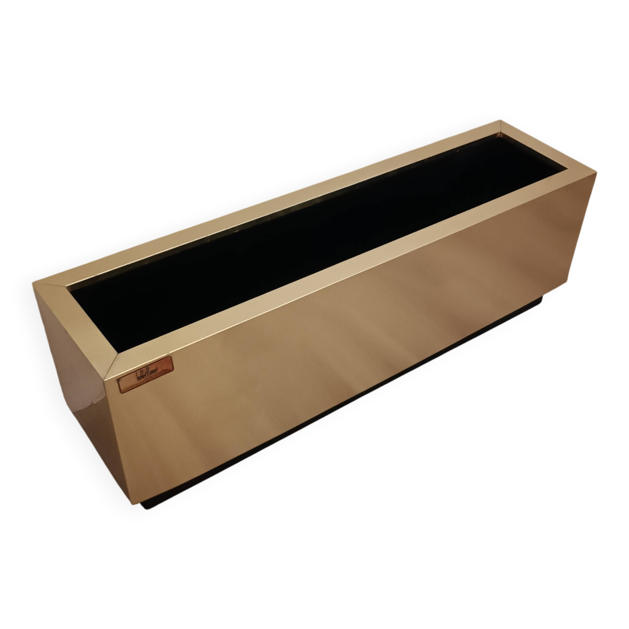 Brass planter by Hobby Flowers Barcelona, 1990