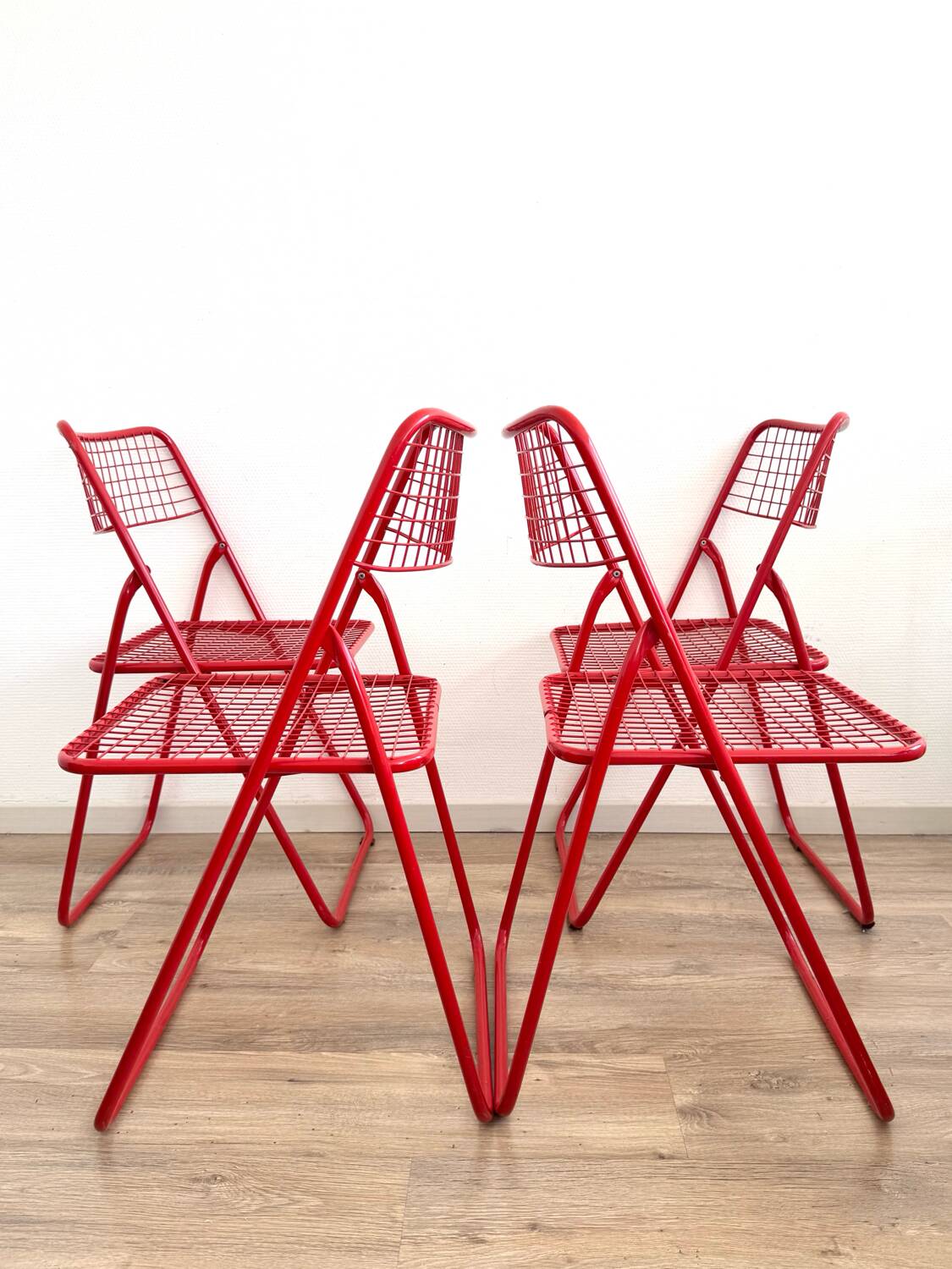 Set of 4 Ted Net chairs, Niels Gammelgaard