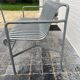 Palisade table and bench – HAY – Large size – Galvanised grey