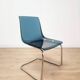 Lot de 4 chaises Tobias en plexi bleu