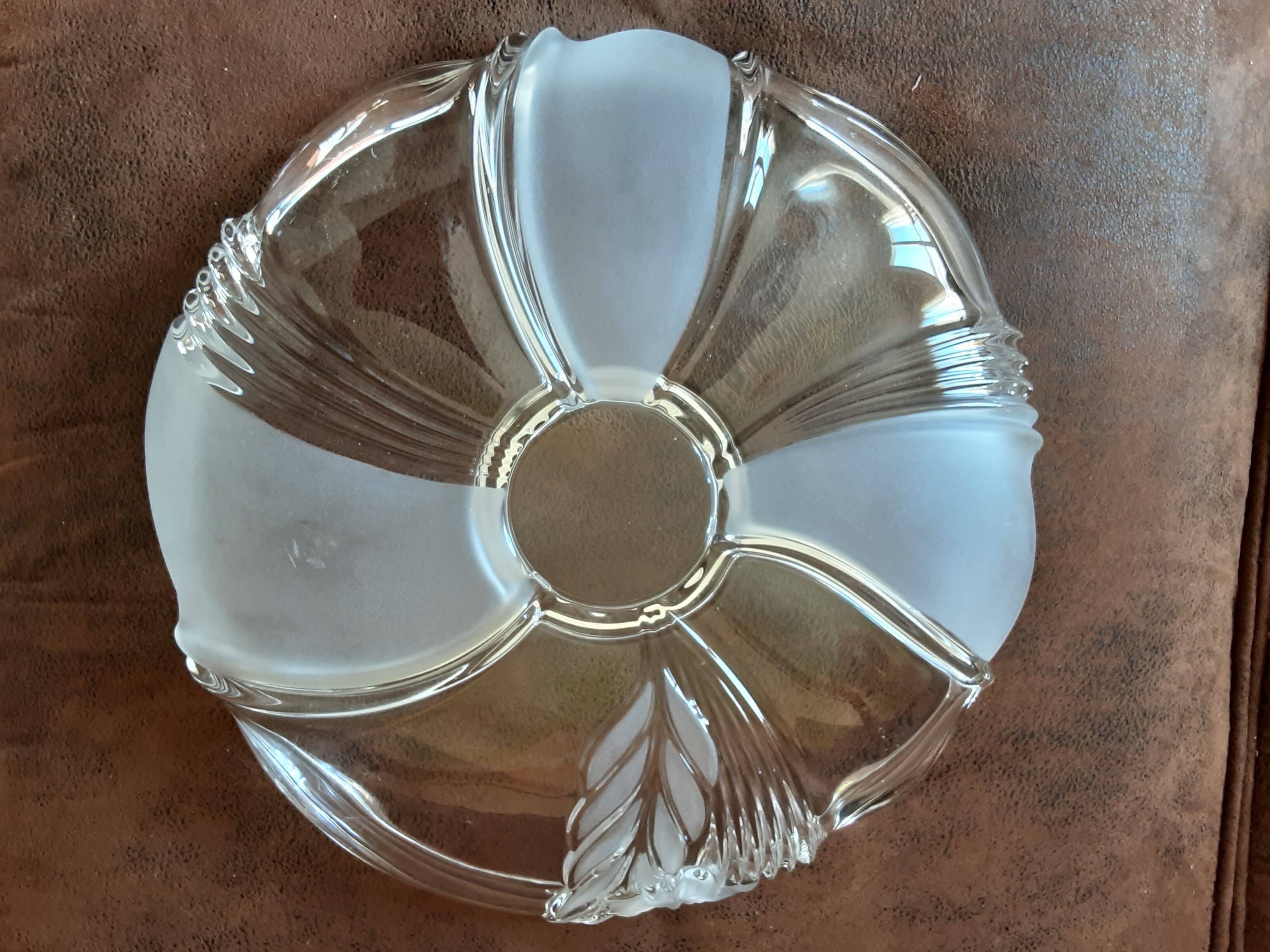 Original crystal compartment dish
