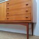 Very large vintage teak sideboard, buffet, display cabinet.