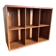 Vintage wall shelf in Scandinavian/Danish teak – 6 compartments – 1960s
