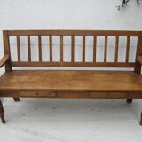 Settle in solid beech