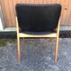 Danish armchair Erik Buch beech and Skaï 60s