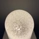 Dome table lamp in white crystal glass Peill and Putzler 1970