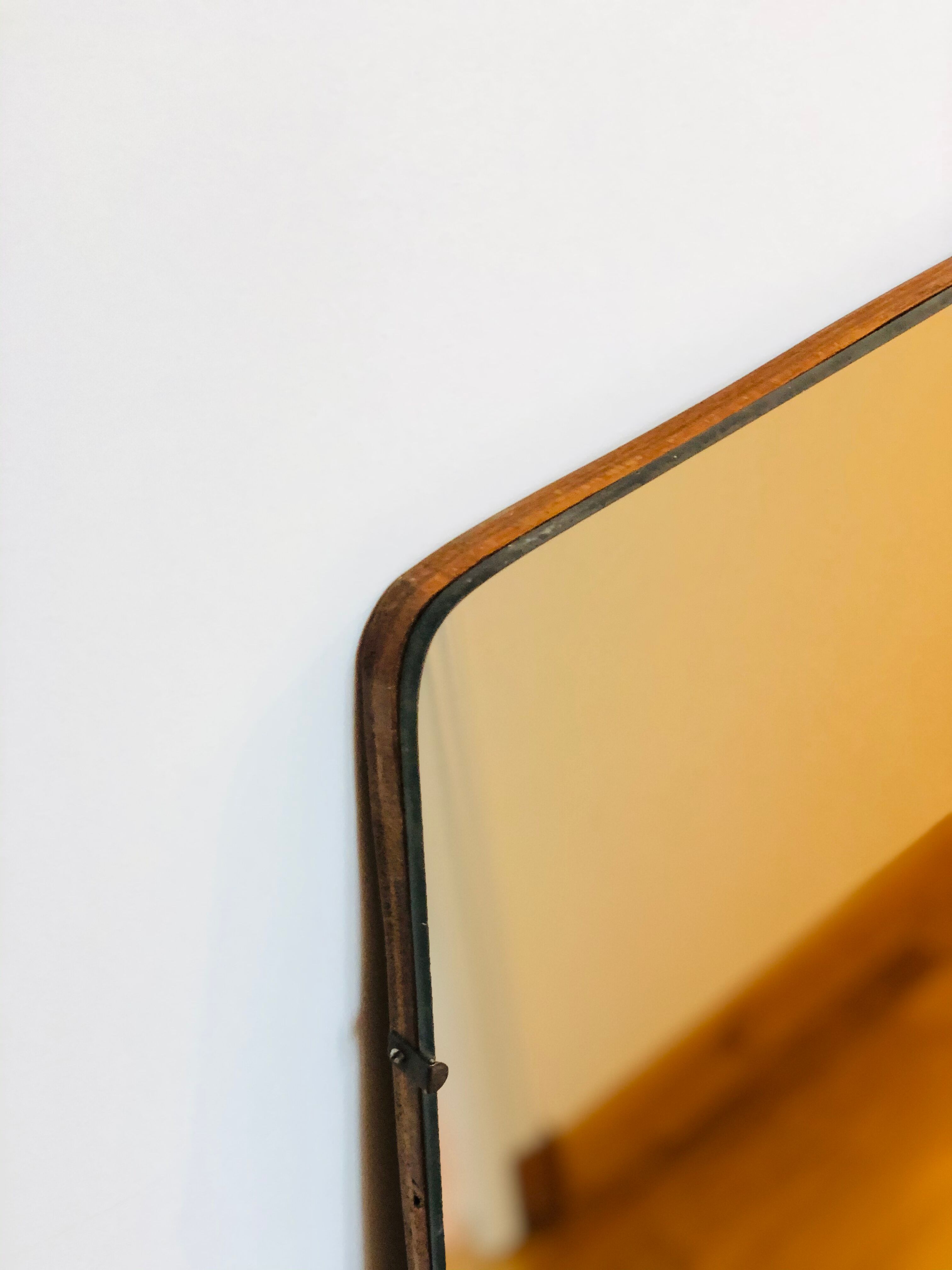 Scandinavian teak mirror 128x47cm