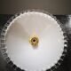 Suspension / lampshade opaline white toothed Art Deco 1930 TBE Ø 26 cm